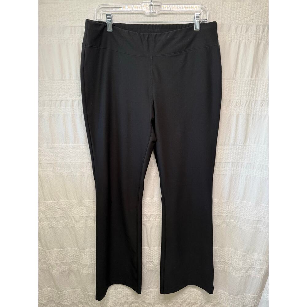 Lucy Active Wide Leg Pants, Black, Size Large, Performance, Activewear